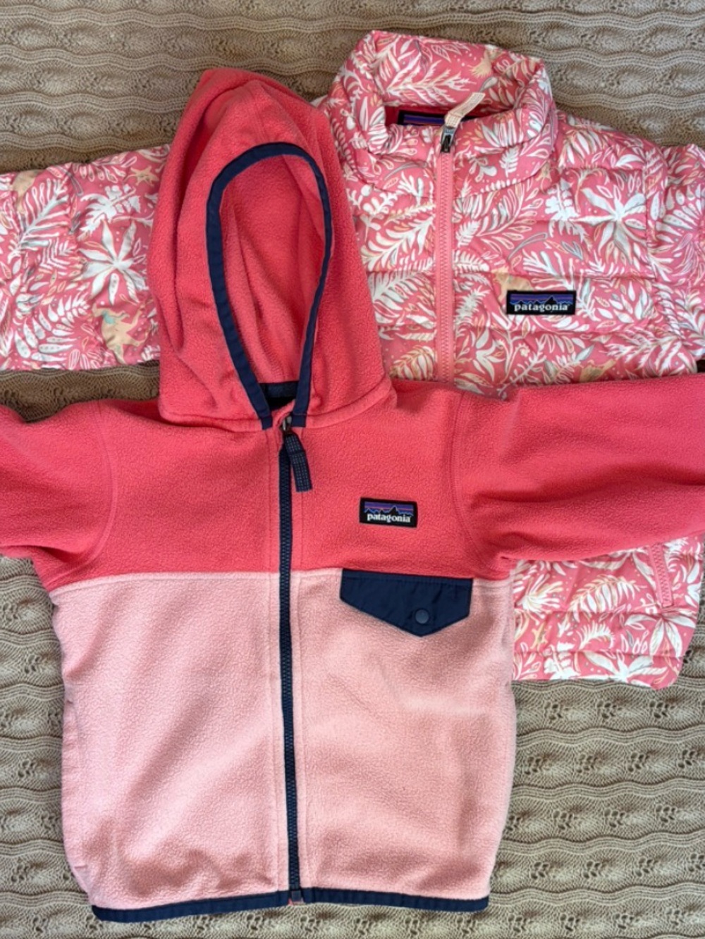 Patagonia Toddler Girl 2T Bundle - Down Set + Fleece Jacket